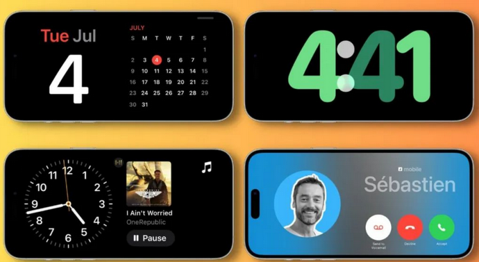 黄州苹果手机维修分享iOS17横屏充电待机显示有什么好处 