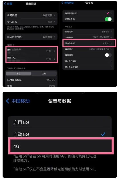 黄州苹果手机维修分享iPhone14如何切换4G/5G? iPhone14 5G网络切换方法 