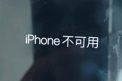 黄州苹果服务网点分享锁屏界面显示“iPhone 不可用”如何解决 